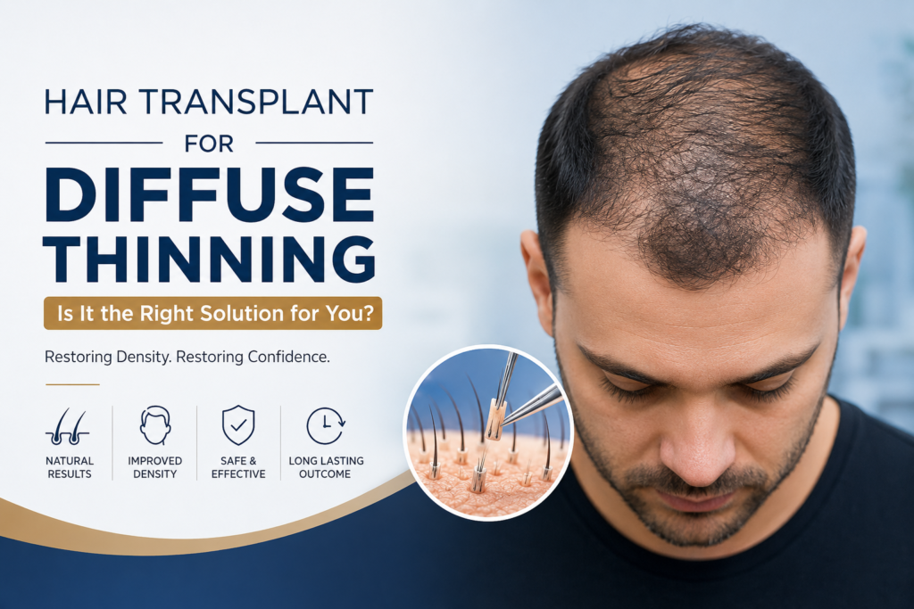 Hair Transplant for Diffuse Thinning